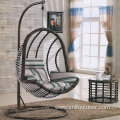 Rattan Cane Furniture Metal Egg Hanging Swing Chair